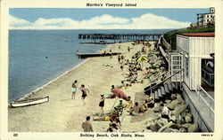 Martha's Vineyard Island, Bathing Postcard