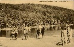 Camp Wiquanuppek Lake Kanawauke, NY Postcard Postcard