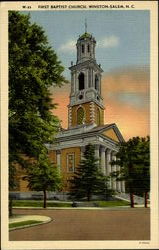 First Baptist Church Postcard