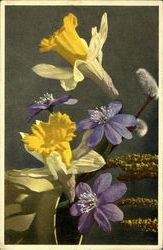 Spring Flowers Postcard Postcard