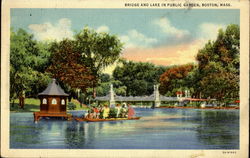 Bridge And Lake In Public Garden Postcard