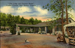 The Lodge And Entrance House, Endless Caverns Postcard