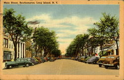 Main Street, Southhampton Long Island, NY Postcard Postcard