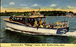 Sightseeing Boat Viking Postcard