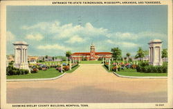 Entrance Tri-Stat Fairgrounds Memphis, TN Postcard Postcard