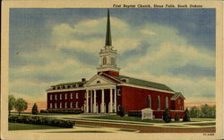 First Baptist Church Postcard