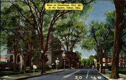 West On Lincolnway Postcard