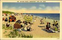 Bathing Beach, Dennisport Cape Cod, MA Postcard Postcard