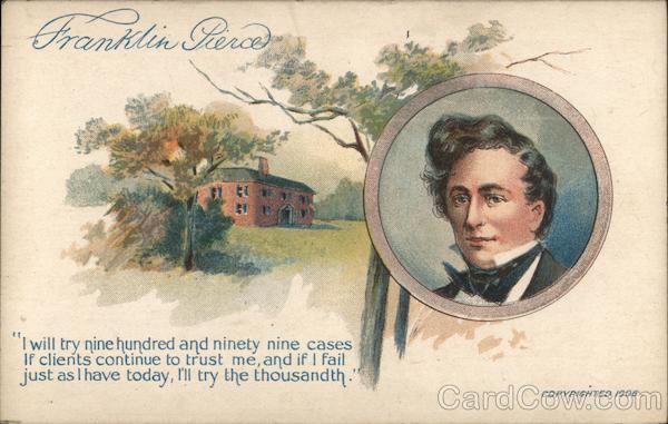 Franklin Pierce Presidents Postcard 2227