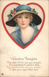 Valentine thoughts Women Postcard Postcard Postcard