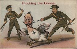 Plucking the Goose Nazi Germany Postcard Postcard Postcard