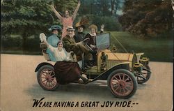 We Are Having a Joy Ride. Cars Postcard Postcard Postcard