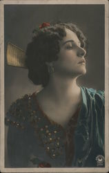 Portrait of a young woman Postcard