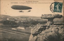 Le Dirigeable Adjudant-Vincenot Airships Postcard Postcard Postcard