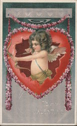 TO MY VALENTINE - Cupid Postcard