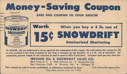 Snowdrift Coupon Postcard