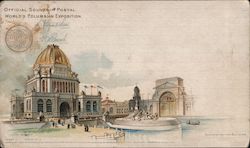 Official Souvenir Postal World's Columbian Exposition Postcard