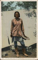 Al-Che-Say White Mountain Apache Scout Under General Crook. Native Americana Postcard Postcard Postcard