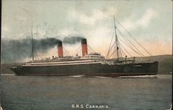 R.M.S. Carmania - Steam Ship Steamers Postcard Postcard Postcard