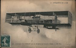 H. Farman Biplane Postcard