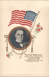 William McKinley Twenty Fifth President of the United States. Born January 19, 1843. Postcard