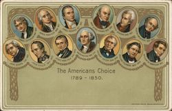 The Americans Choice - Oval Portraits of Presidents Postcard Postcard Postcard