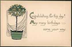 Congratulations for this day! May many birthdays come your way Postcard