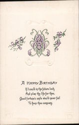 Happy birthday poem Postcard Postcard Postcard