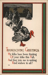 Thanksgiving Greeting Postcard