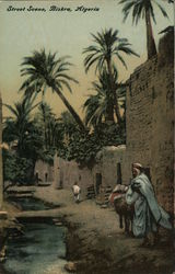 Street Scene Biskra, Algeria Africa Postcard Postcard Postcard