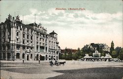 Muenchen. Lenbach-Platz. Postcard