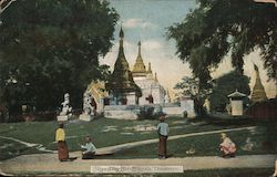 Shwe-Thet-Hloot Pagoda Thayet, Myanmar Southeast Asia Postcard Postcard Postcard