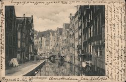 Oudezijds Achterburgwal - Red Light District Amsterdam, Netherlands Postcard Postcard Postcard