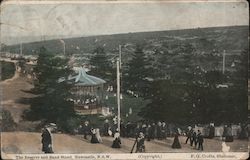 The Reserve and Band Stand Newcastle, Australia Postcard Postcard Postcard