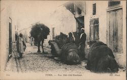 Rue Sidi-Abd-Esseleun Tunis, Tunisia Africa Postcard Postcard Postcard