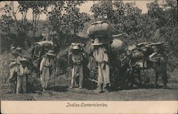 Indios-Comerciantes Postcard