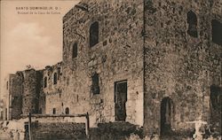 Santo Domingo (R.D.) . Ruinas de la Casa de Colon Dominican Republic Caribbean Islands Postcard Postcard Postcard