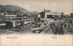 Railway Station Postcard