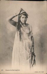 Femme du Sud-Algérien Algeria Africa J. Geisner Postcard Postcard Postcard