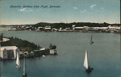 Hamilton harbour from Paget, Bermuda Postcard Postcard Postcard