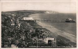 Sandown Bay and Culver Cliffs from Cliff Path, Isle of Wight England Postcard Postcard Postcard