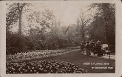 Lodge & Flower Beds in Greenwich Park Postcard