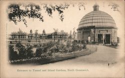 Entrance to Tunnel and Island Gardens, North Greenwich London, England Postcard Postcard Postcard