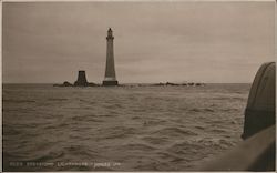 Eddystone Lighthouse Rame Head, England Postcard Postcard Postcard