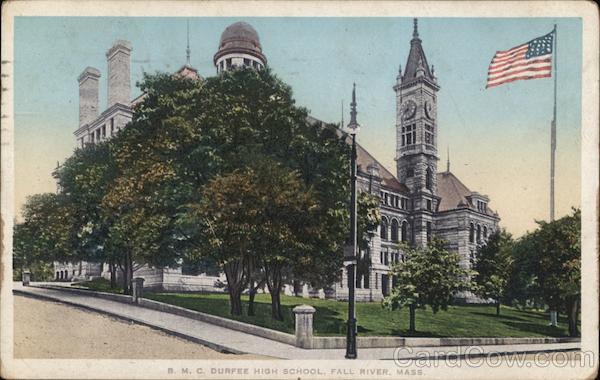 B.M.C. Durfee High School Fall River, MA Postcard