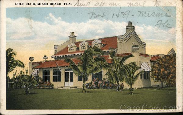 Golf Club Miami Beach, FL Postcard