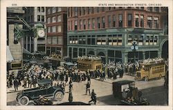 State and Washington Streets Postcard