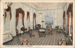 Ladies' Parlor, Hotel Atlantic Postcard