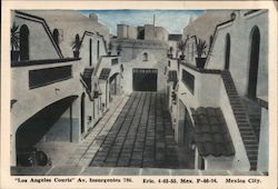 "Los Angeles Courts" Postcard