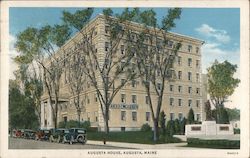 Augusta House Maine Postcard Postcard Postcard